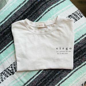 Eggie Astrology Virgo Cropped T-shirt in XS